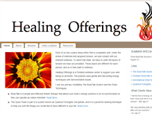 Tablet Screenshot of healingofferings.com